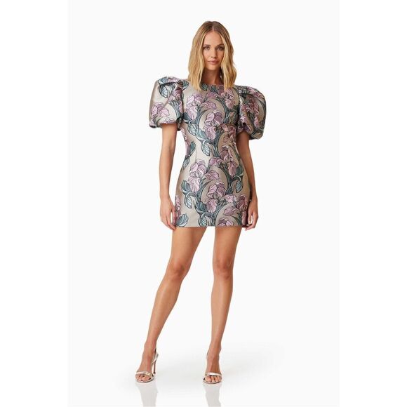 ELLIATT Aurora Party Embellished Mini Dress Wedding Cocktail 👗size S NWT$ 259 - Picture 2 of 8